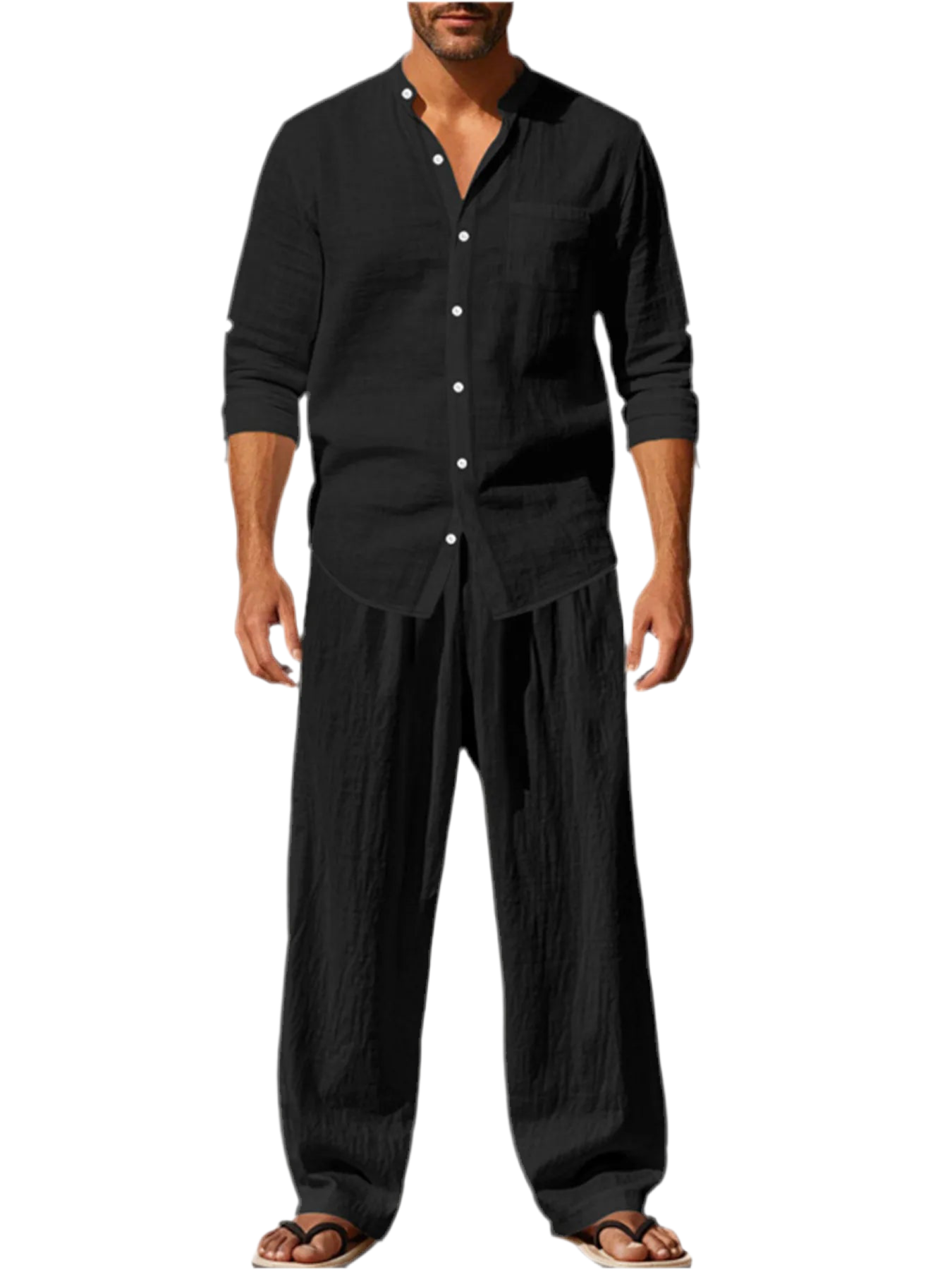 Button Up Shirt & Pants Set
