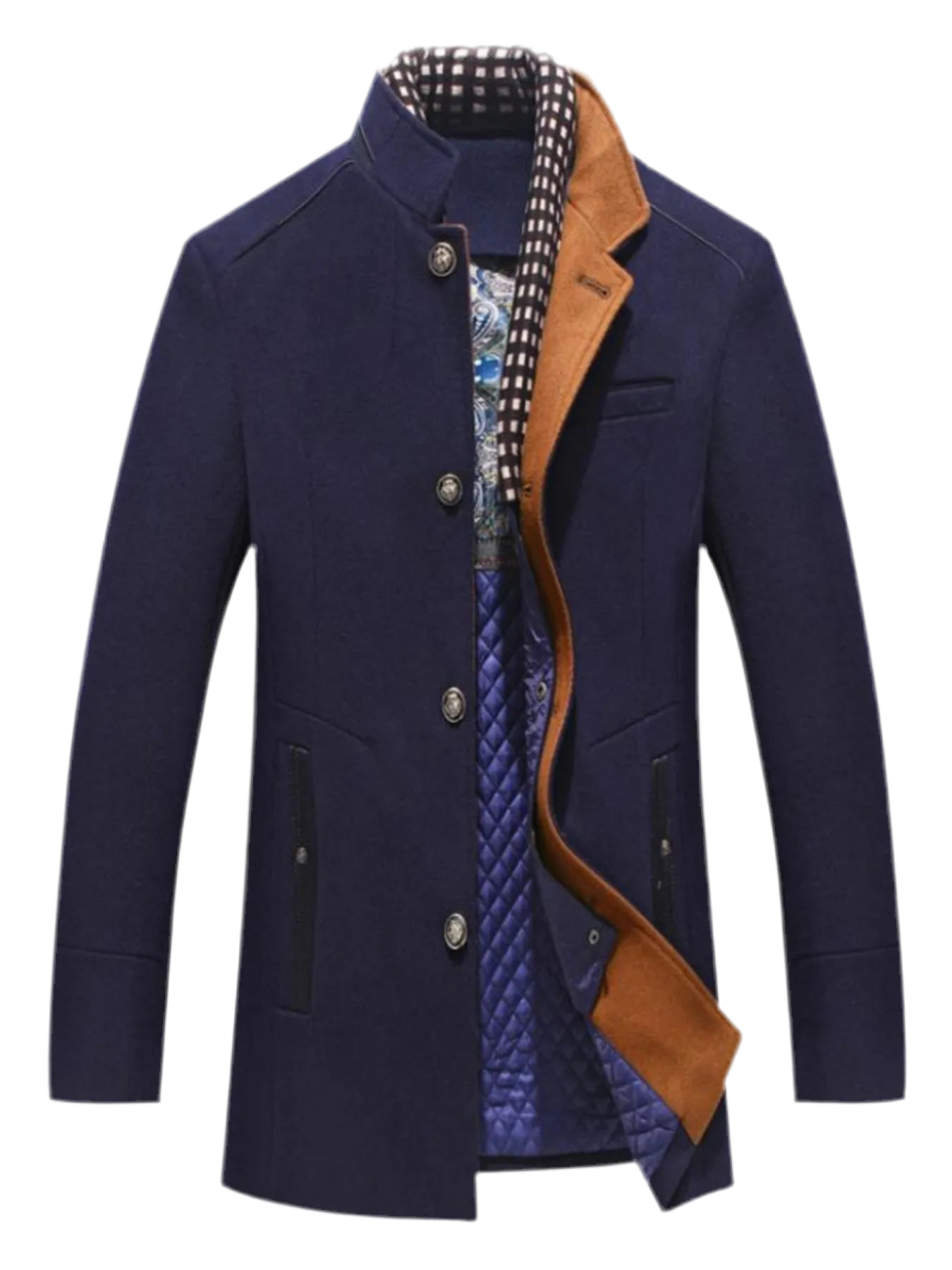 Quilted Inner Long Sleeve Coat