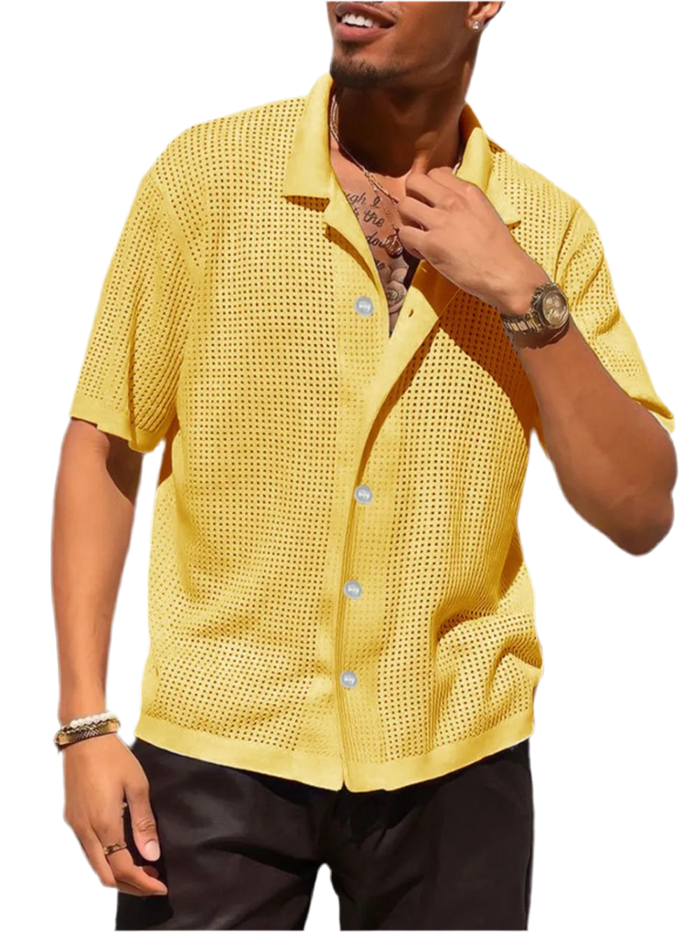 Button Down Collared Neck Shirt