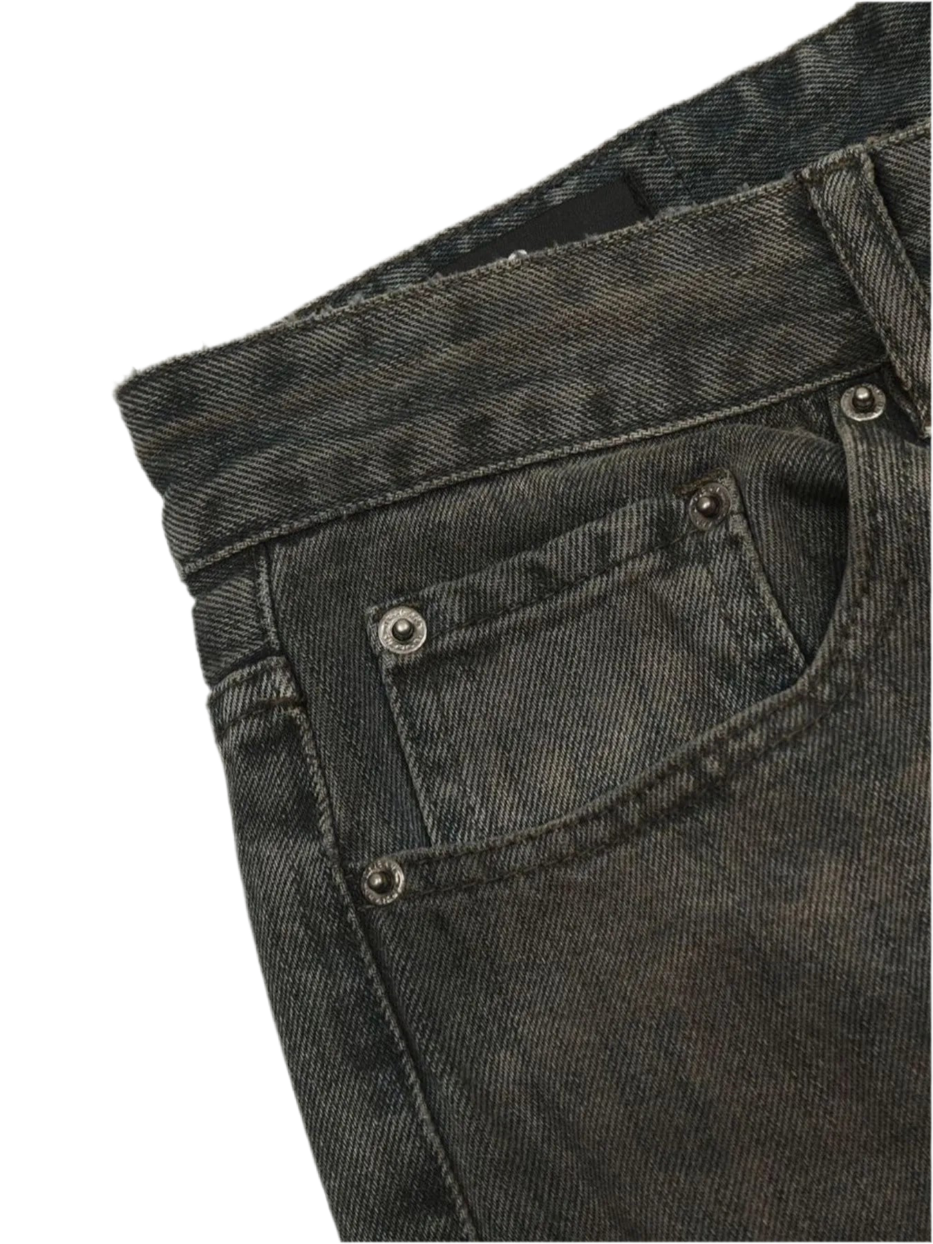 Wash Straight Leg Jeans