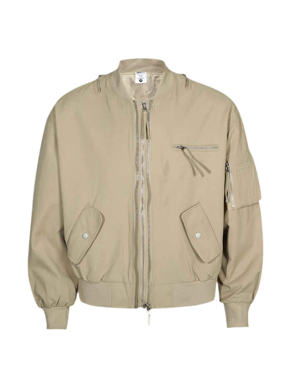 Khaki Zip Up Jacket