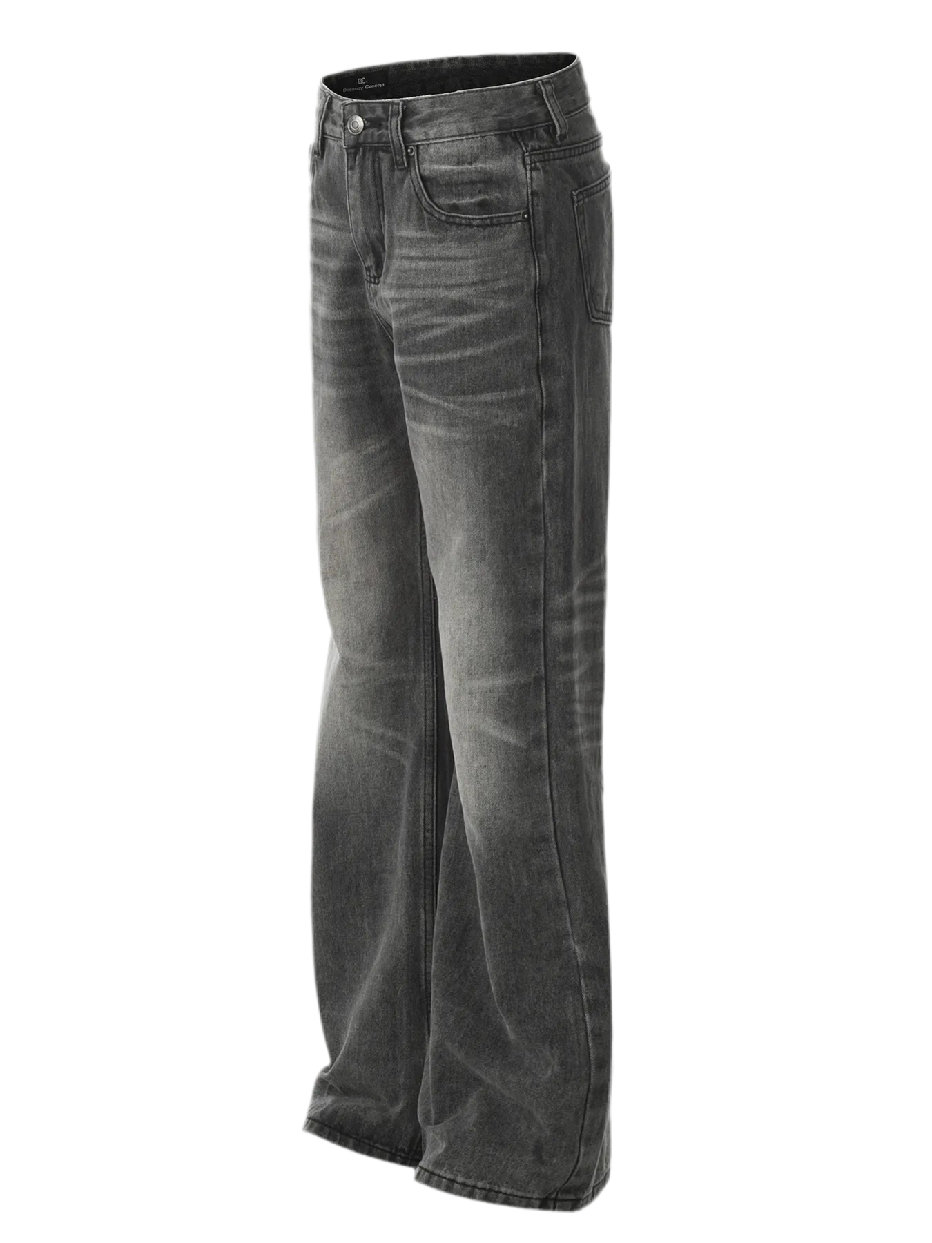Vintage Washed Straight Leg Jeans