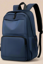 Multi-Pockets Solid Color Backpack Bag