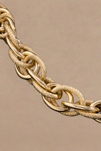Trendy simple hip-hop punk twist design all-match necklace