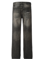 Distressed Straight Leg Jeans