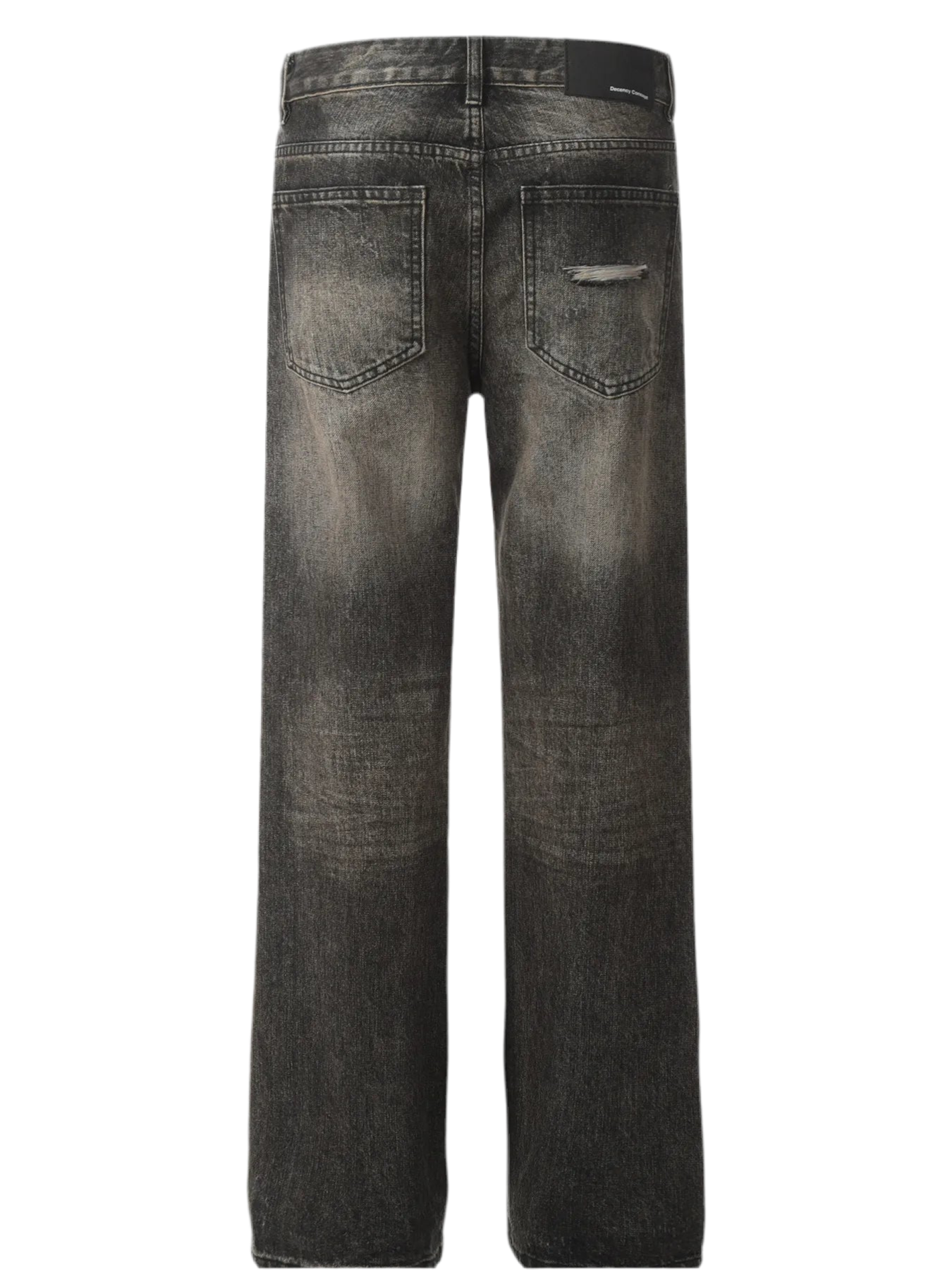 Distressed Straight Leg Jeans