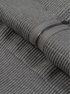 Ribbed Knit Zip-Up Cardigan