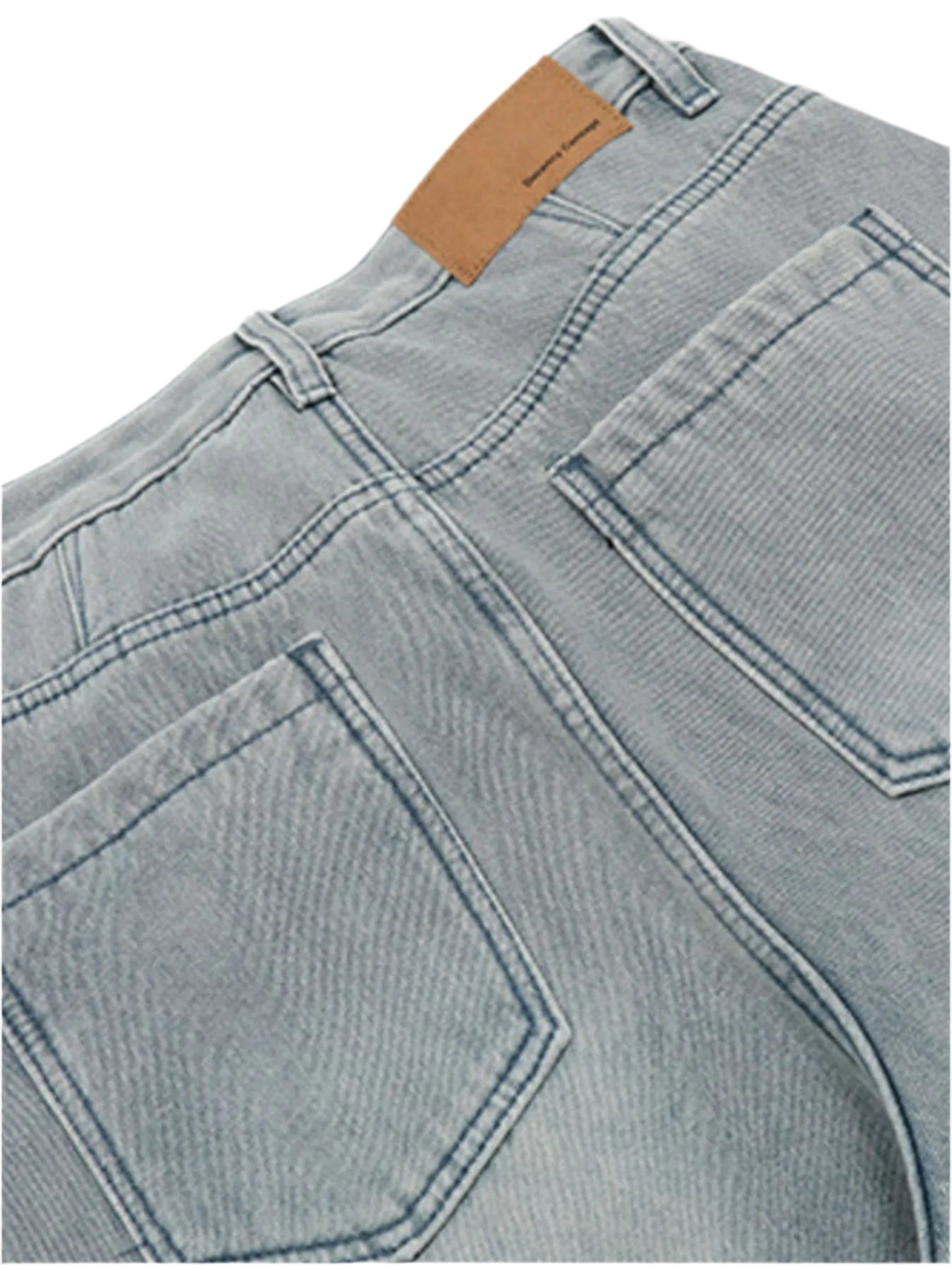 Washed Wide Leg Relaxed Fit Denim Jeans