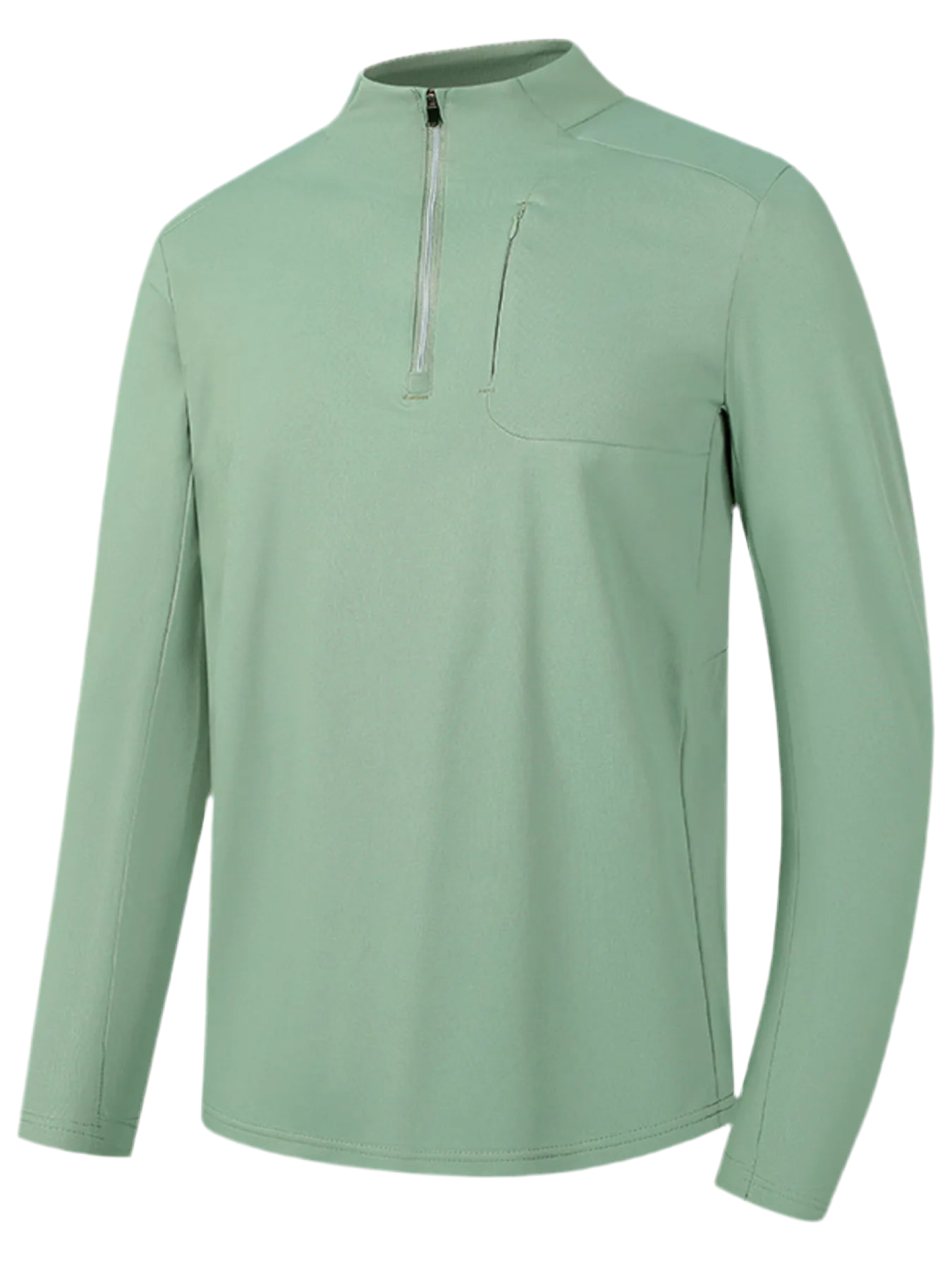 Quarter-Zip Active Long Sleeve T-Shirt