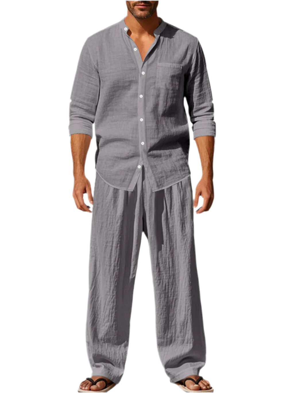 Button Up Shirt & Pants Set