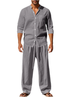 Button Up Shirt & Pants Set