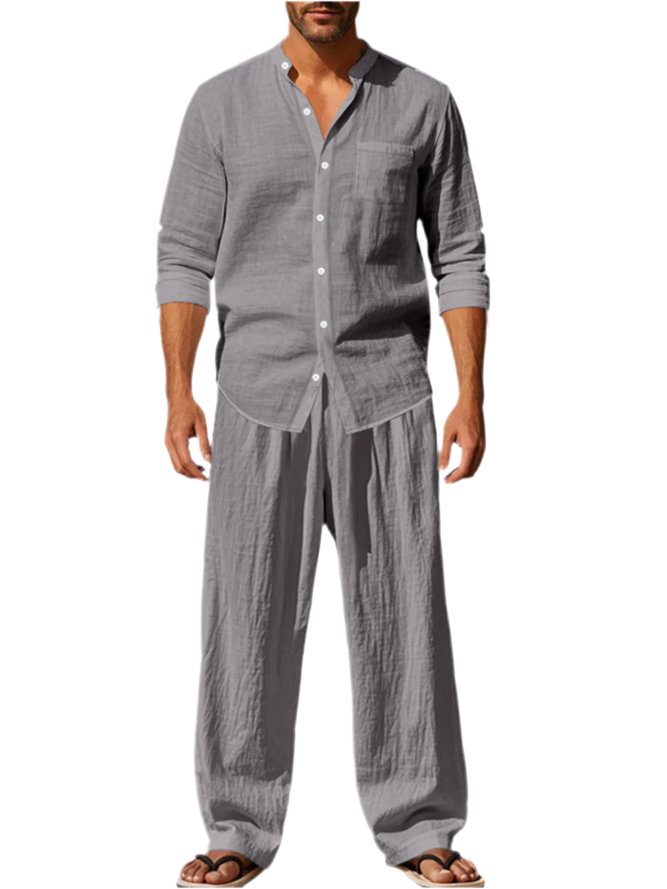 Button Up Shirt & Pants Set