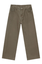 Straight-Leg Jeans with Back Elastic Waistband