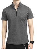 Quarter-Zip Short Sleeve Top