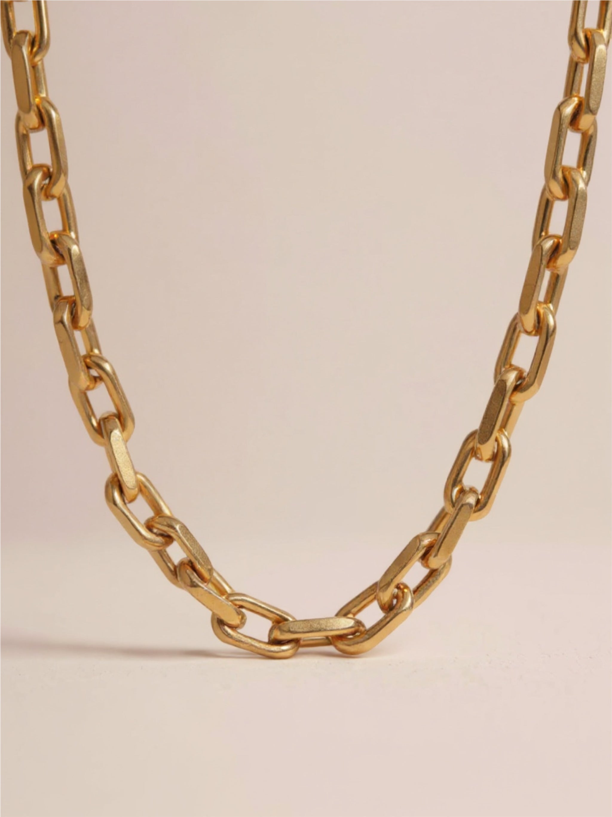 18K Gold Thich Chain Necklace