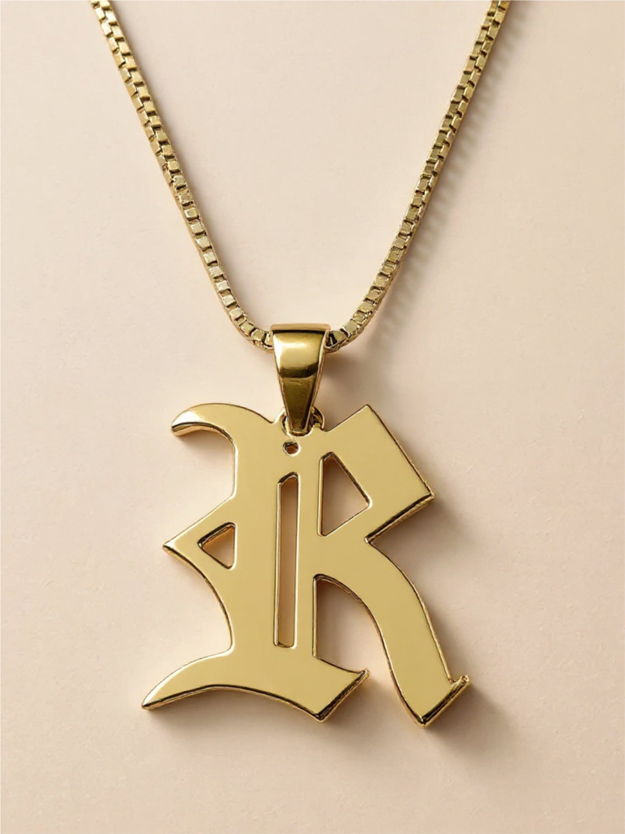 .925 Sterling Silver Letter "R" Charm Necklace