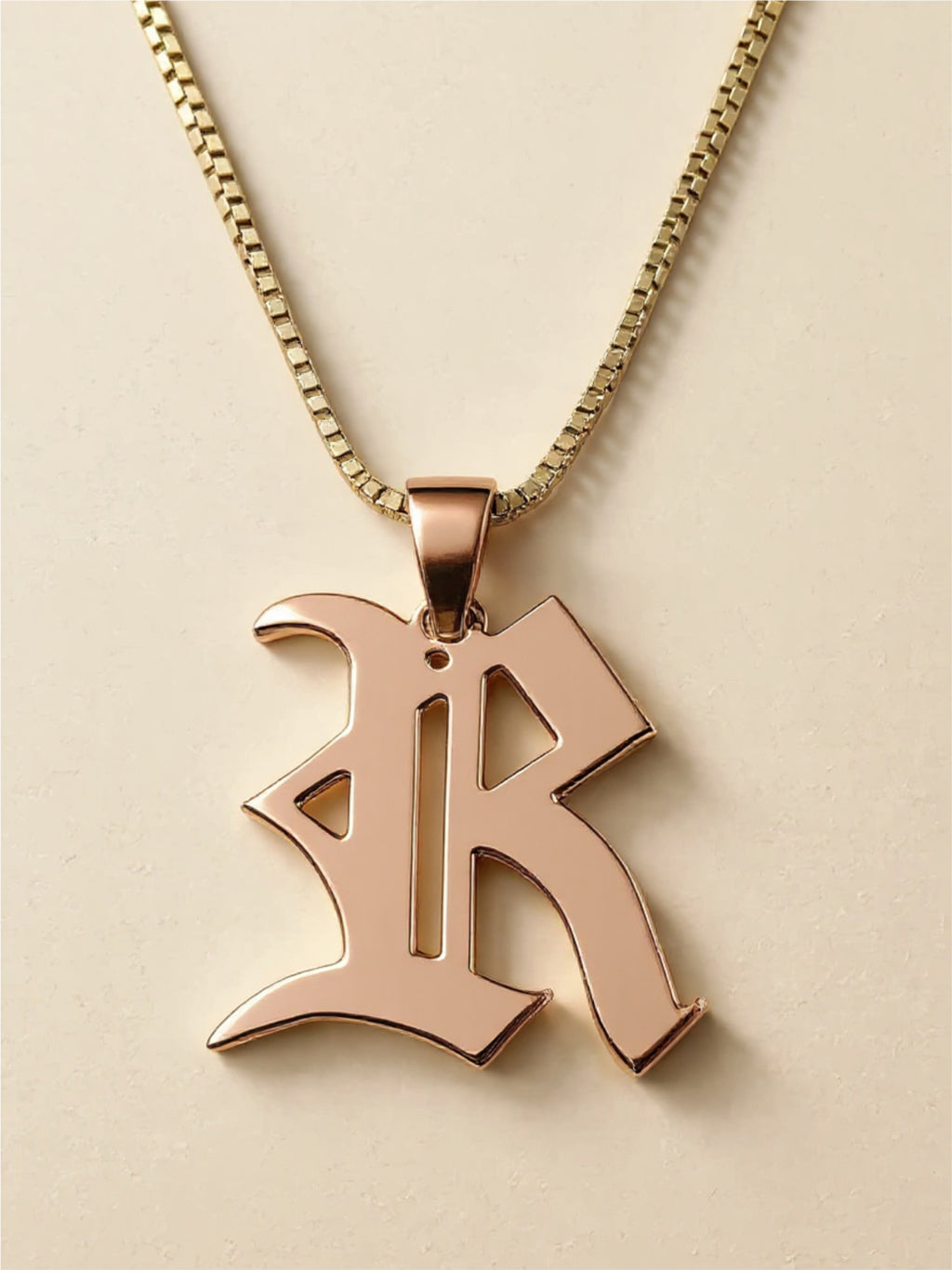 .925 Sterling Silver Letter "R" Charm Necklace