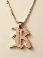 .925 Sterling Silver Letter "R" Charm Necklace