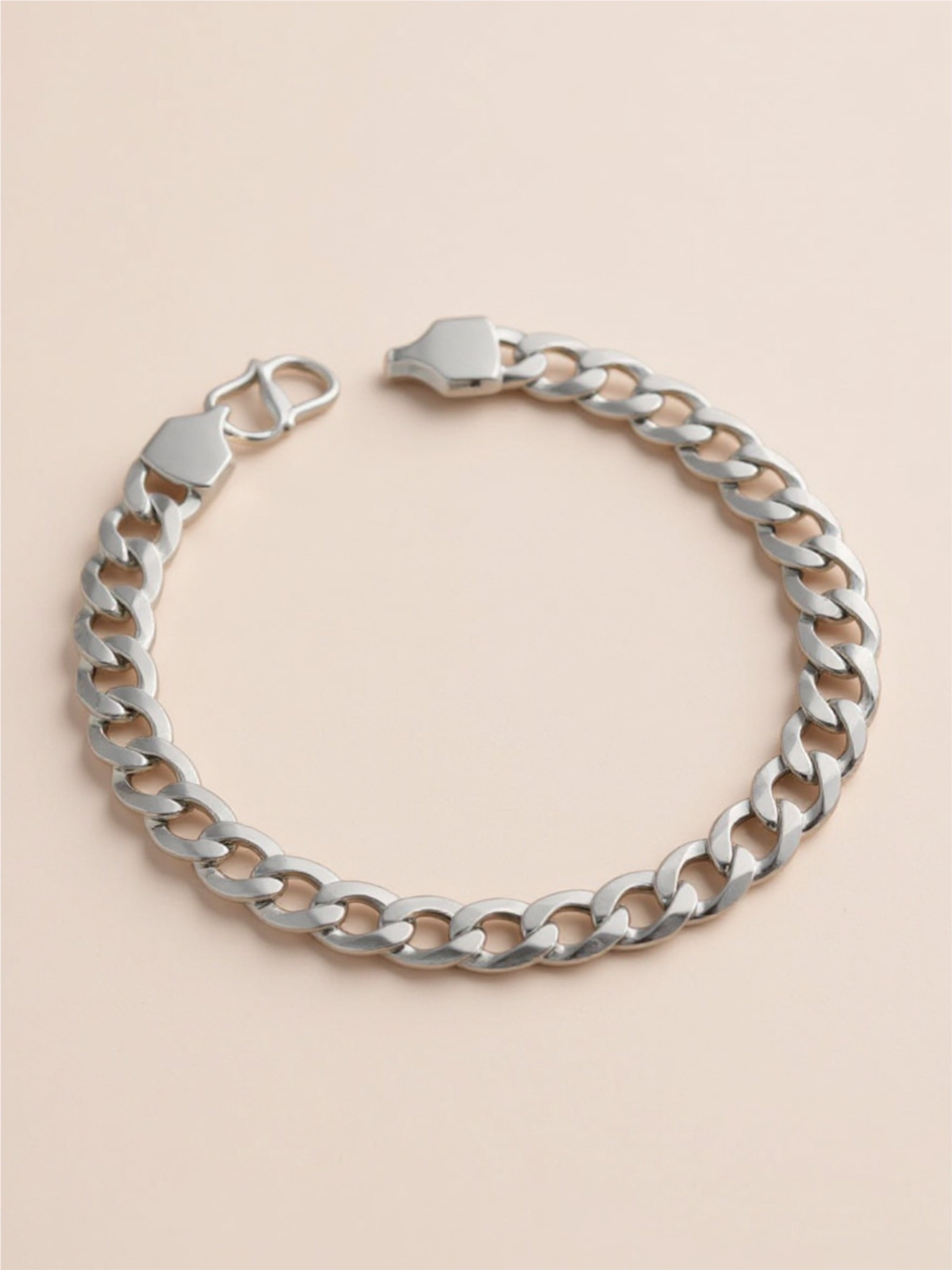 Sterling Silver Cuban Chain Bracelet