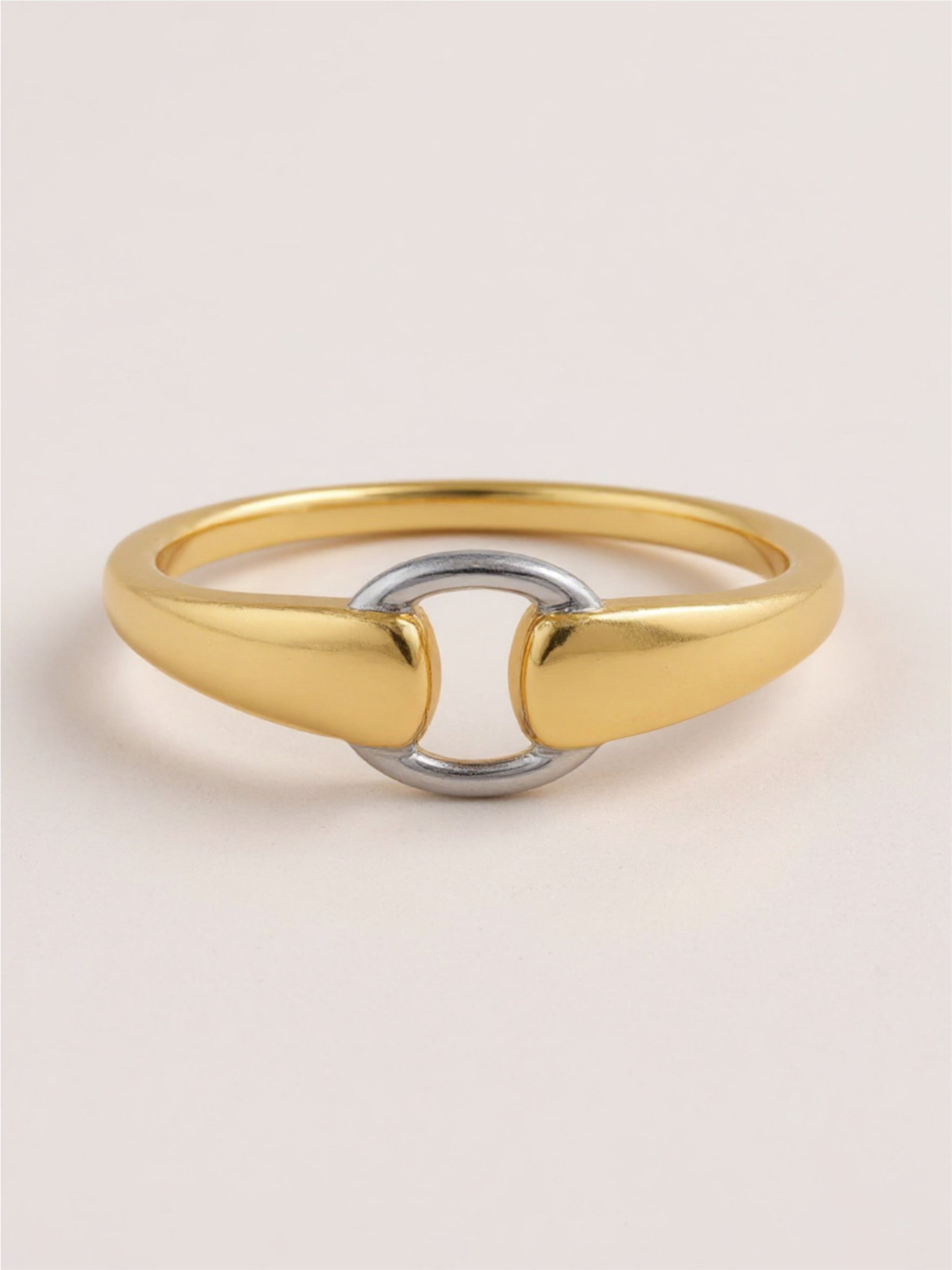 925 Sterling Silver & Gold Vermeil Mixed Metal Ring