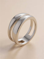 925 Sterling Silver Double-Layered Ring