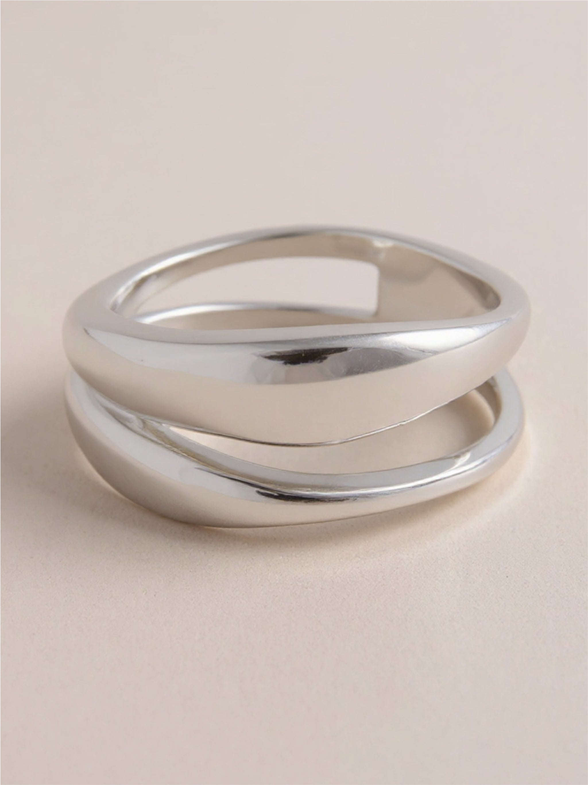 925 Sterling Silver Double-Layered Ring