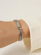 18K Gold Steel Bracelet