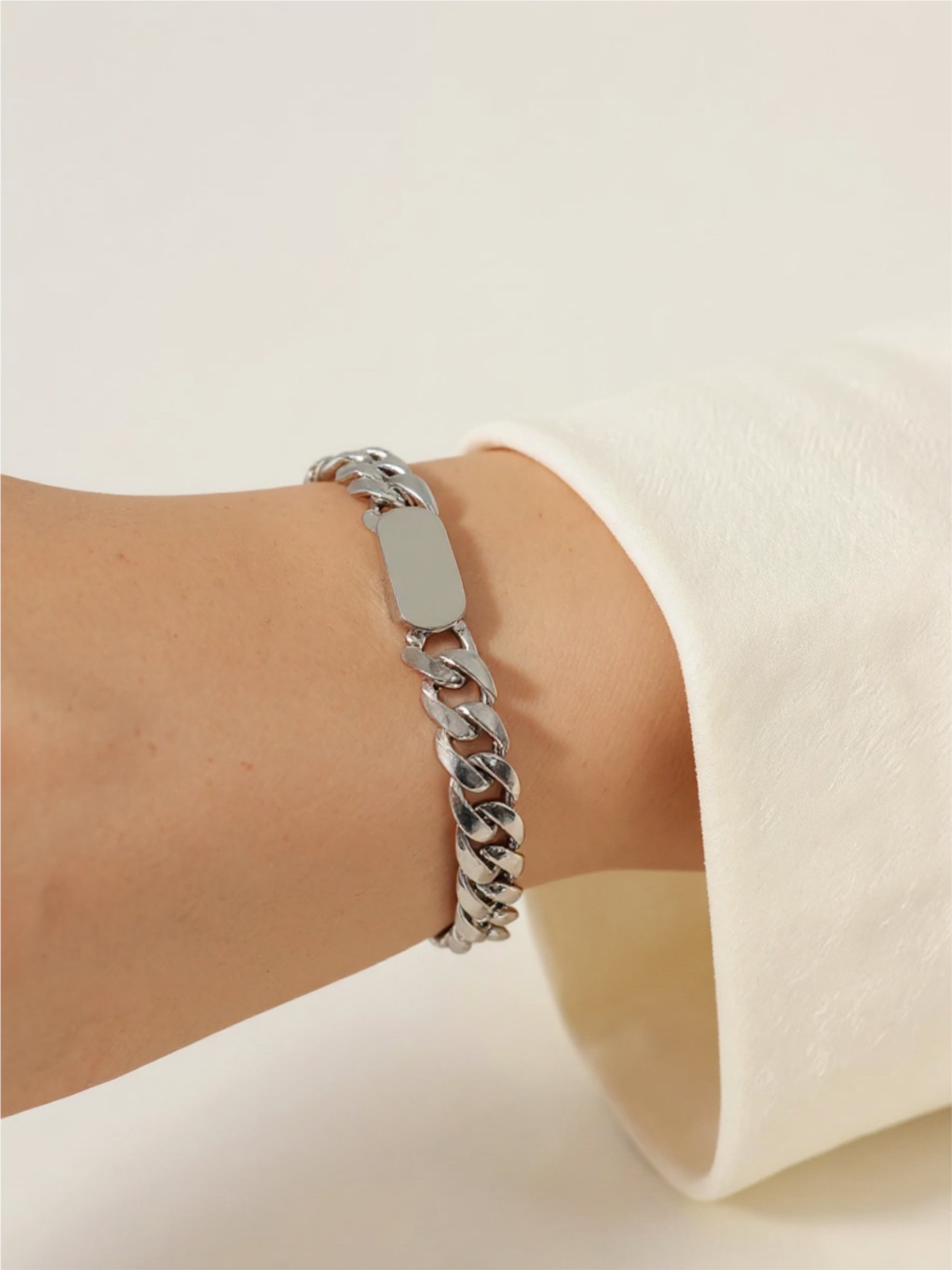 18K Gold Steel Bracelet