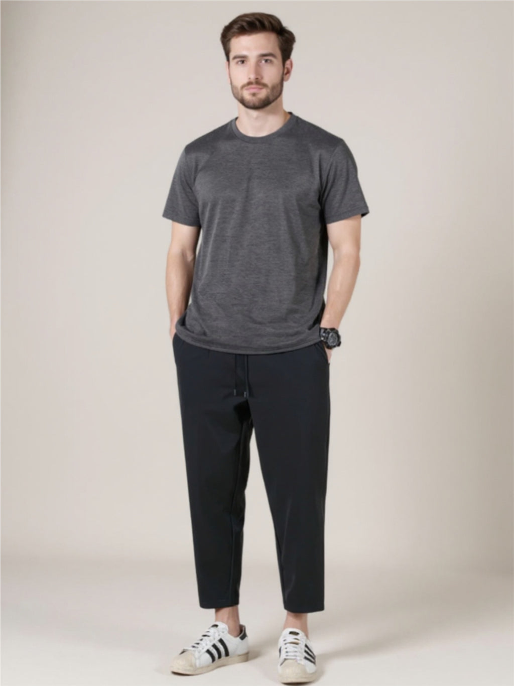 Drawstring Pants with Pockets
