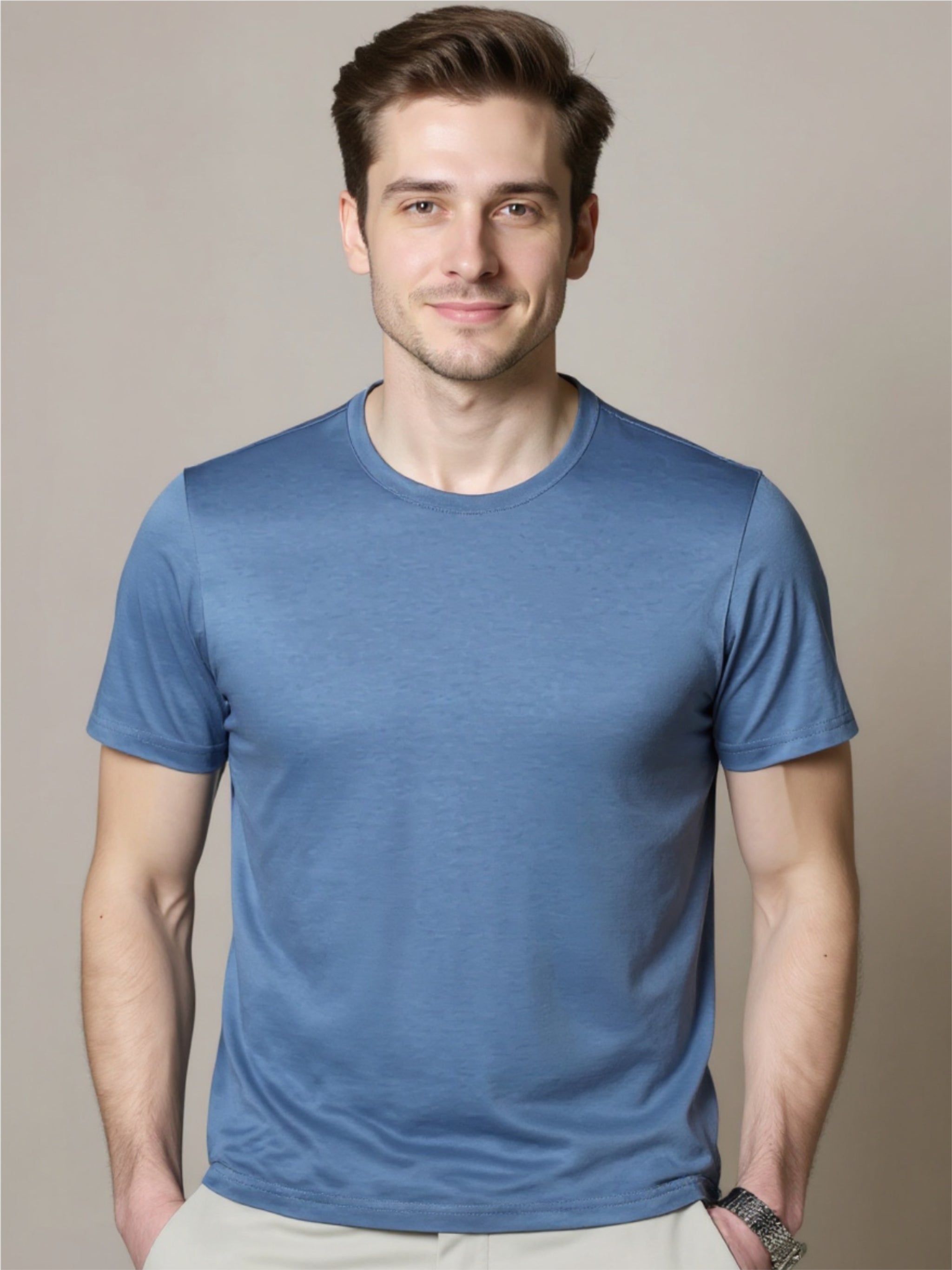 Lightweight Breathable Round Neck T-Shirt