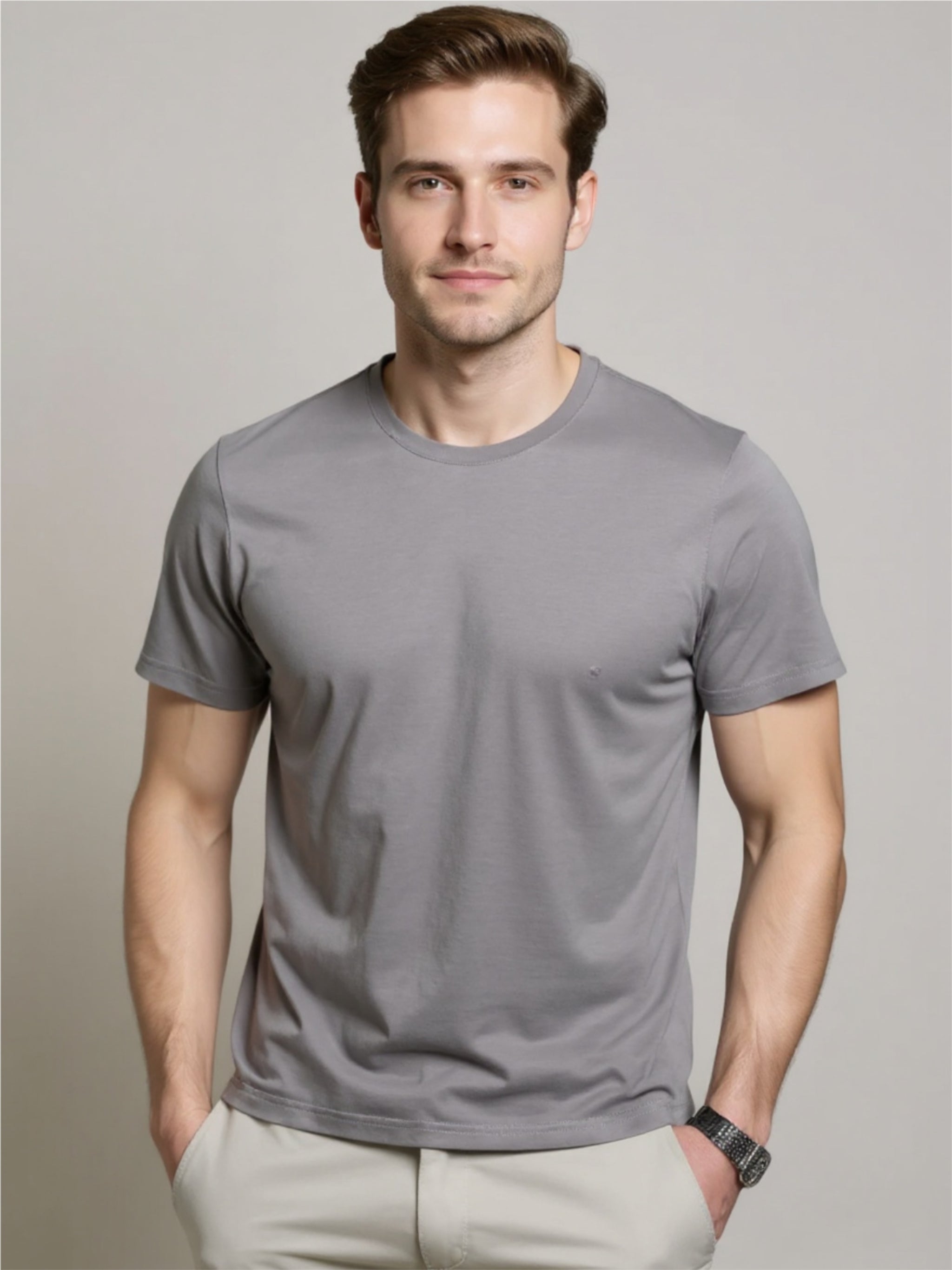 Lightweight Breathable Round Neck T-Shirt