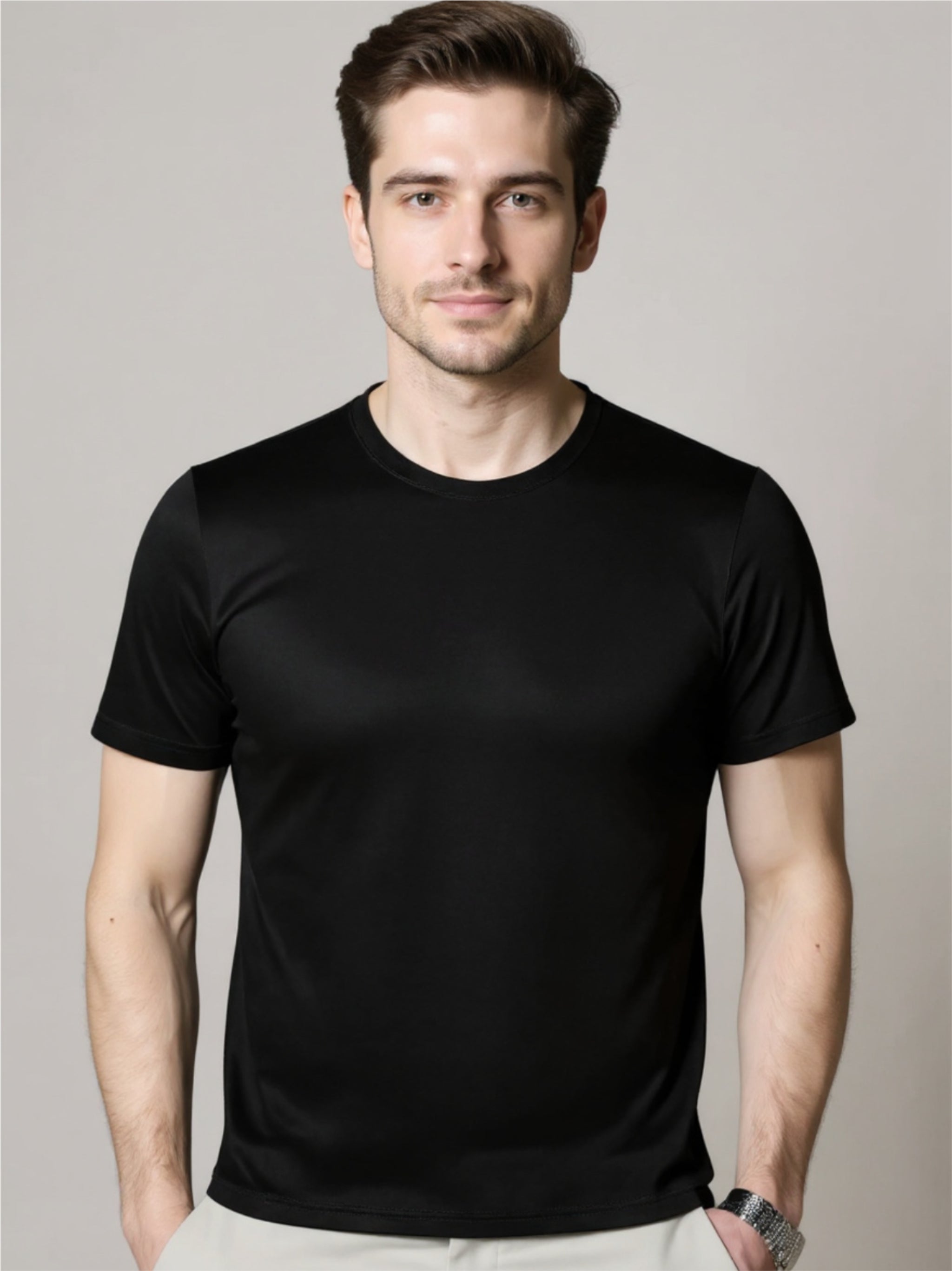 Lightweight Breathable Round Neck T-Shirt