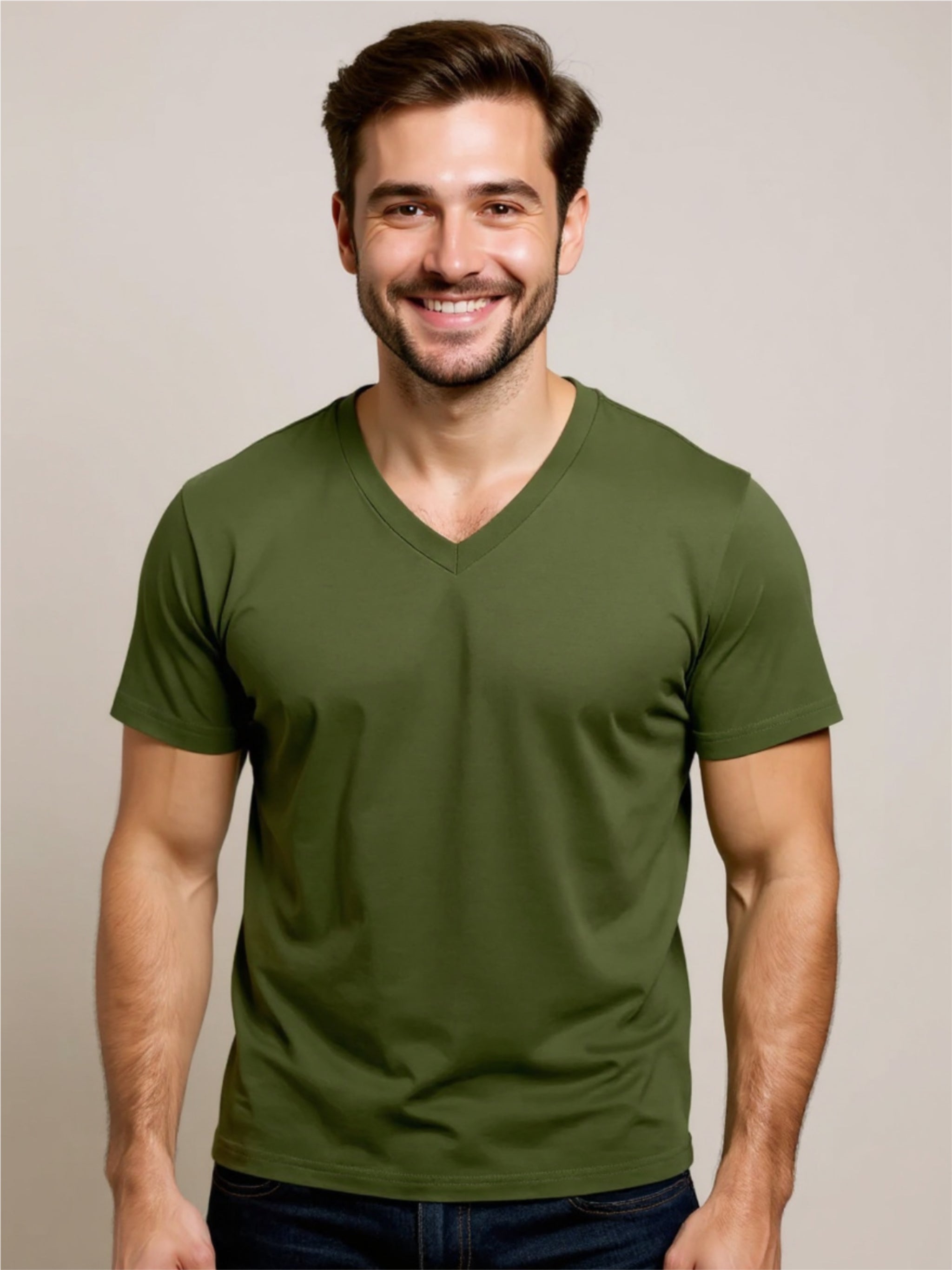 V-Neck Short Sleeve T-Shirt