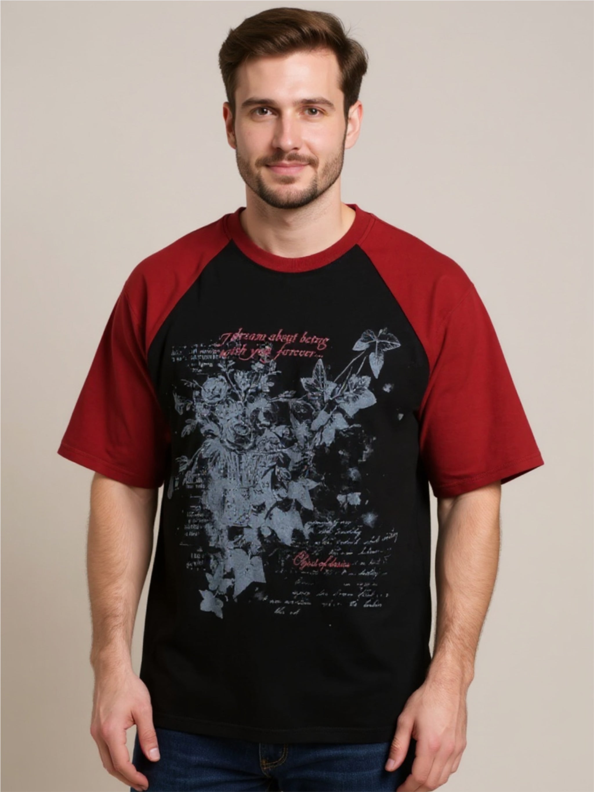 Graphic Round Neck Short Sleeve T-Shirt