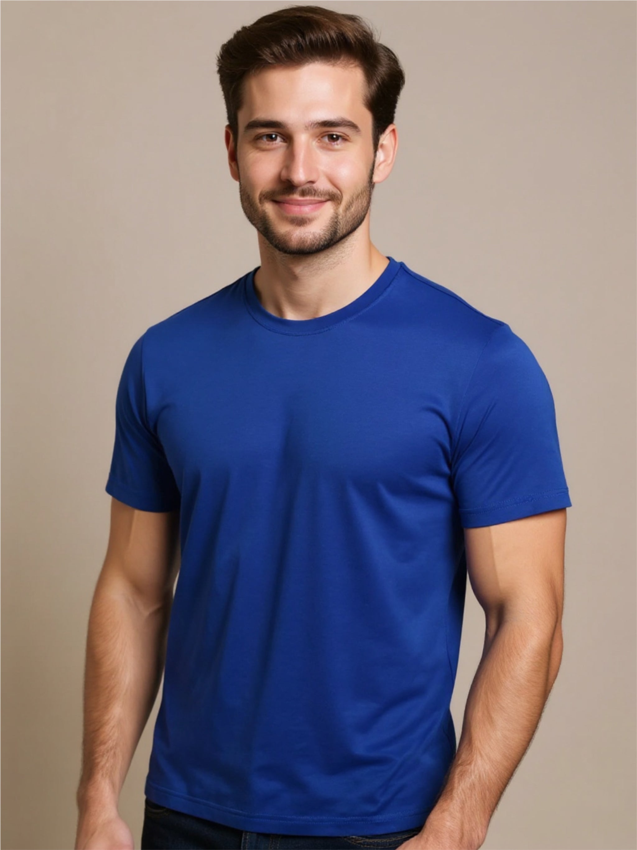 Round Neck Short Sleeve Active T-Shirt