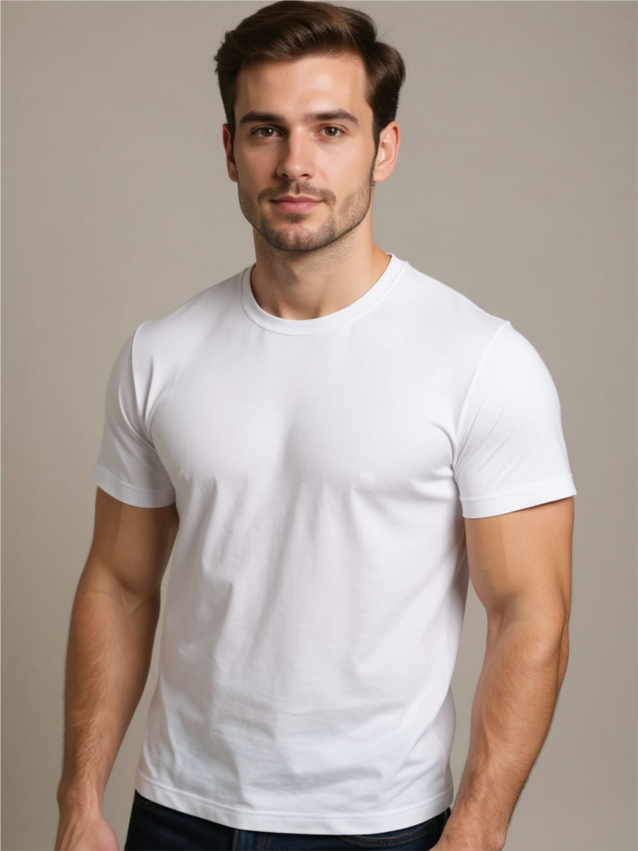Round Neck Short Sleeve Active T-Shirt