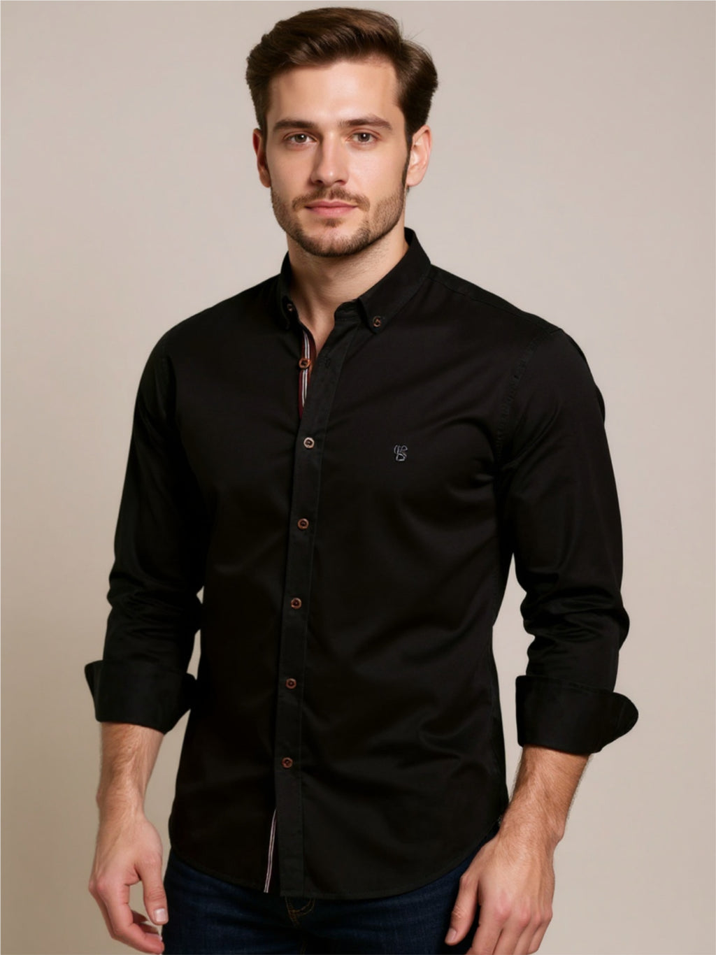 Button Down Embroidered Shirt