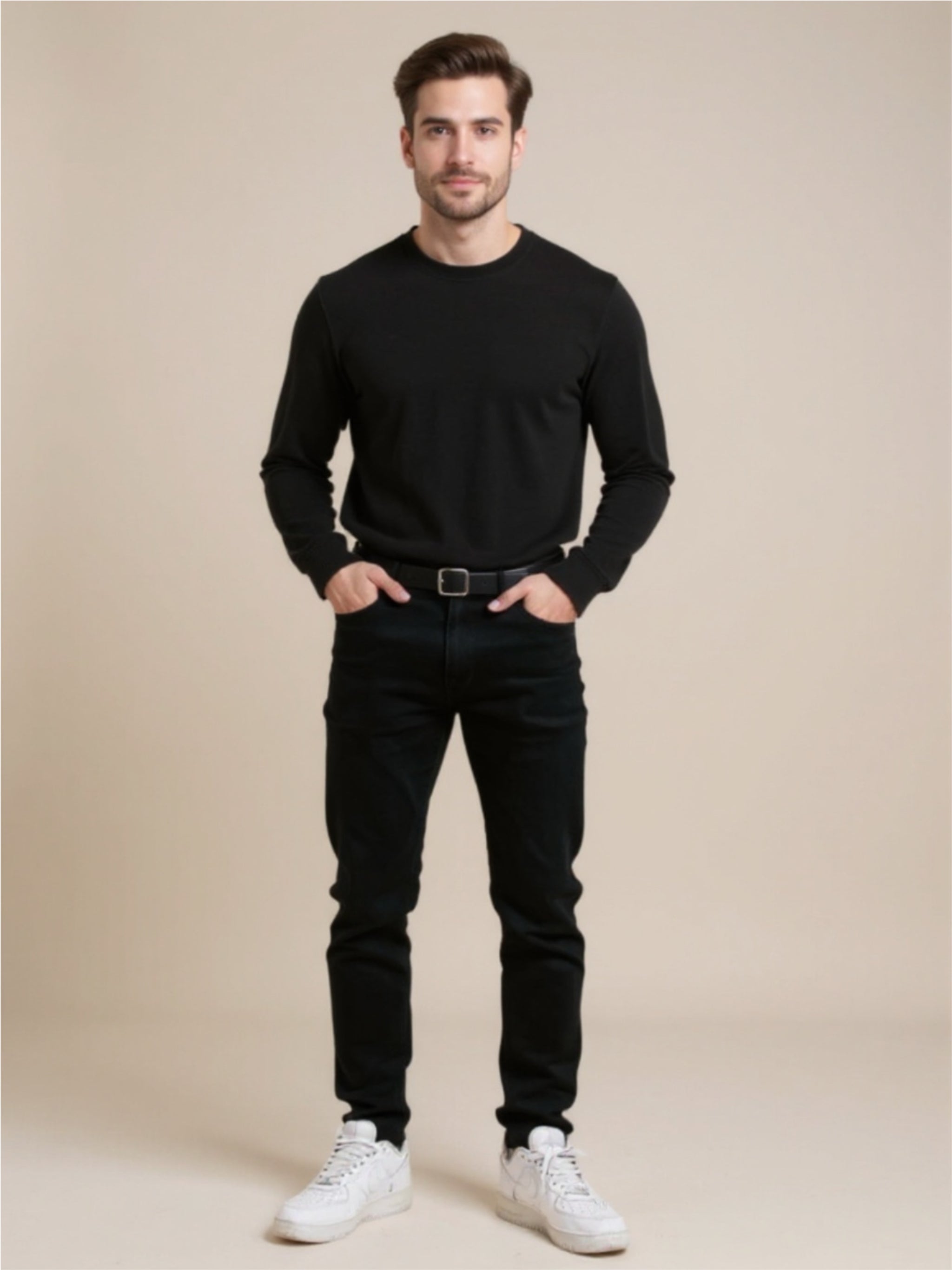 Black Washed Slim Skinny Jeans
