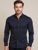Classic Button-Down Long Sleeve Business Shirt
