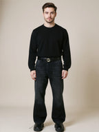 Black Mid Rise Jeans