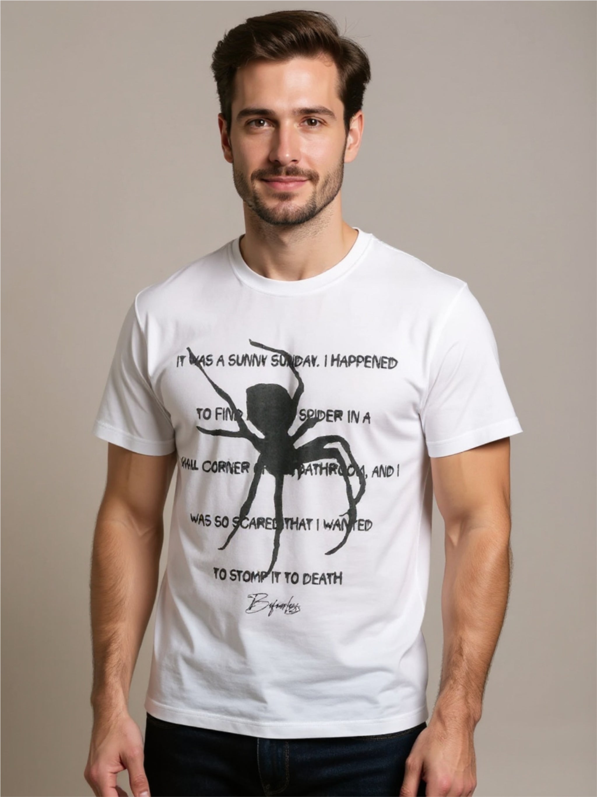 Gothic Spider Graphic T-Shirt