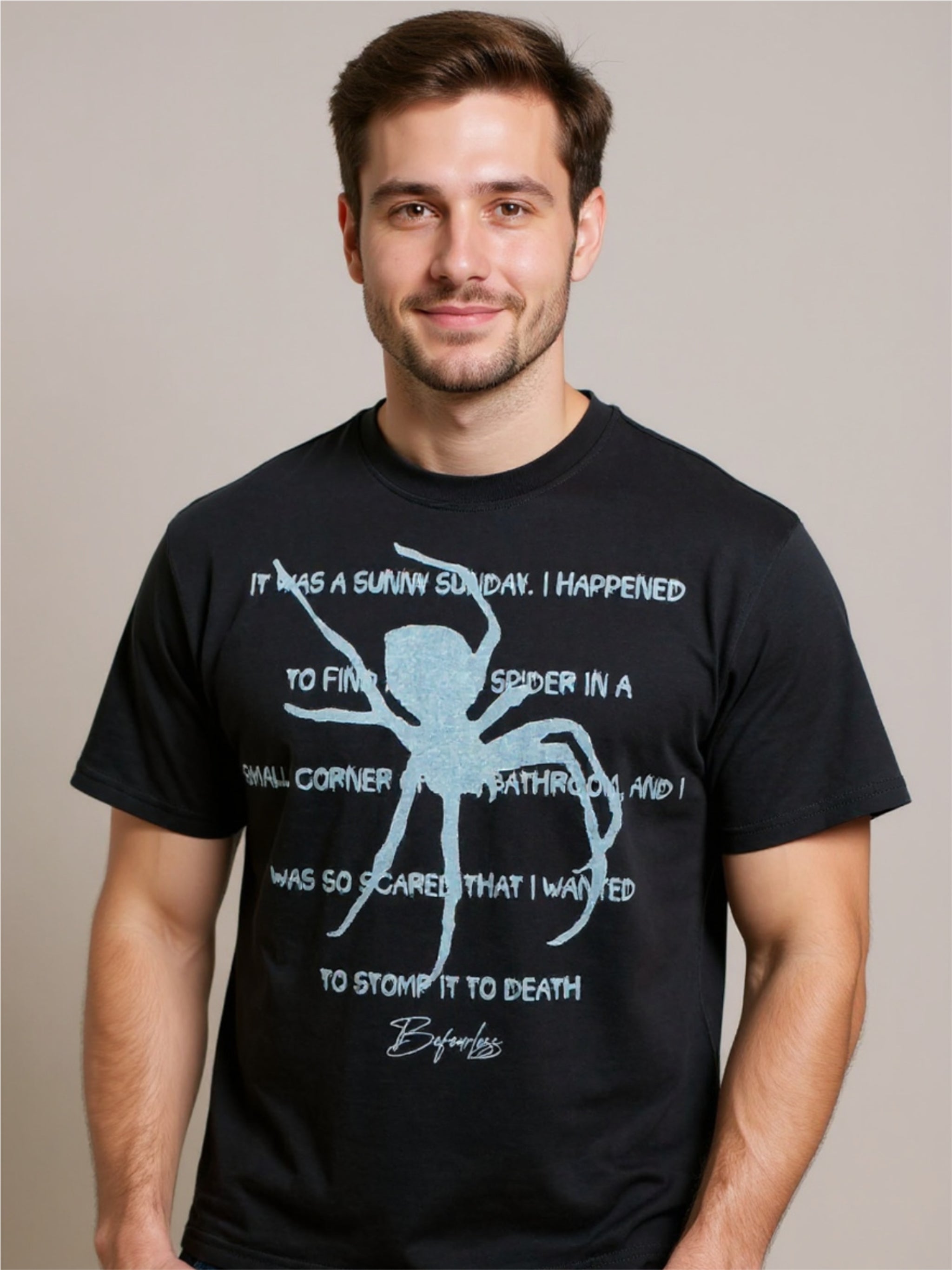 Gothic Spider Graphic T-Shirt