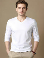 V-Neck Long Sleeve T-Shirt