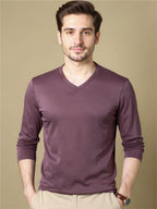 V-Neck Long Sleeve T-Shirt