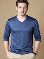 V-Neck Long Sleeve T-Shirt