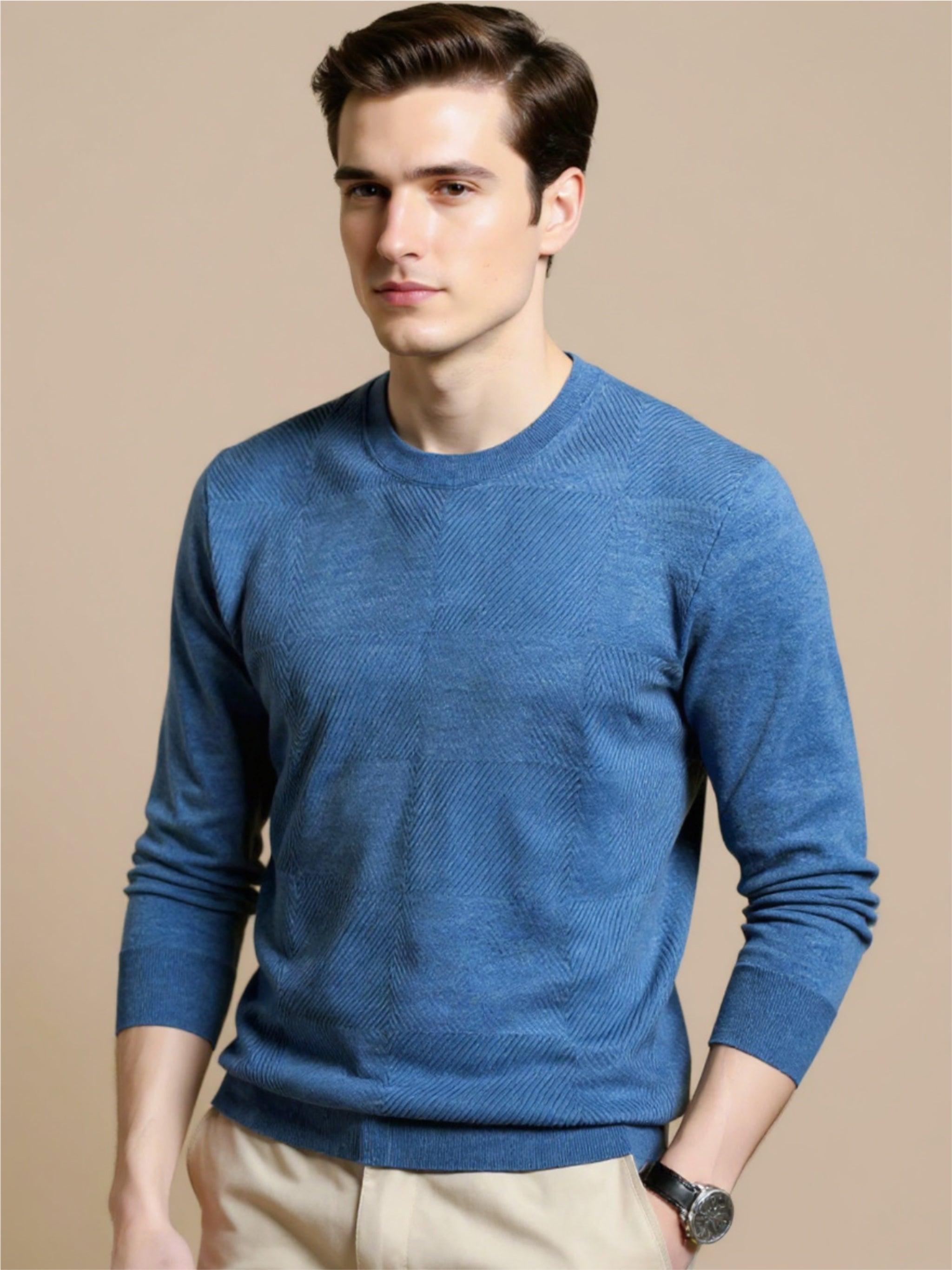 Round Neck Long Sleeve Sweater
