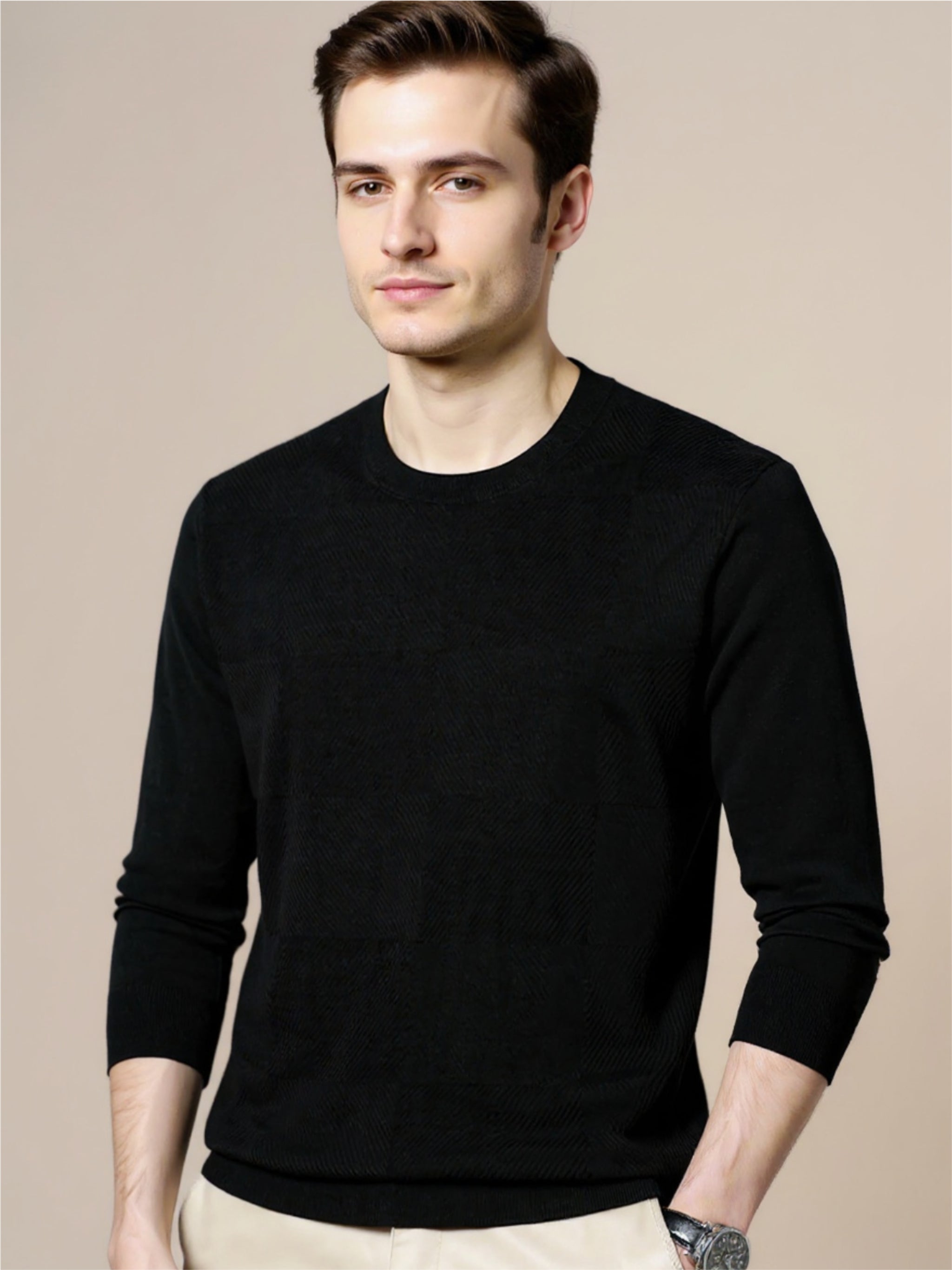 Round Neck Long Sleeve Sweater