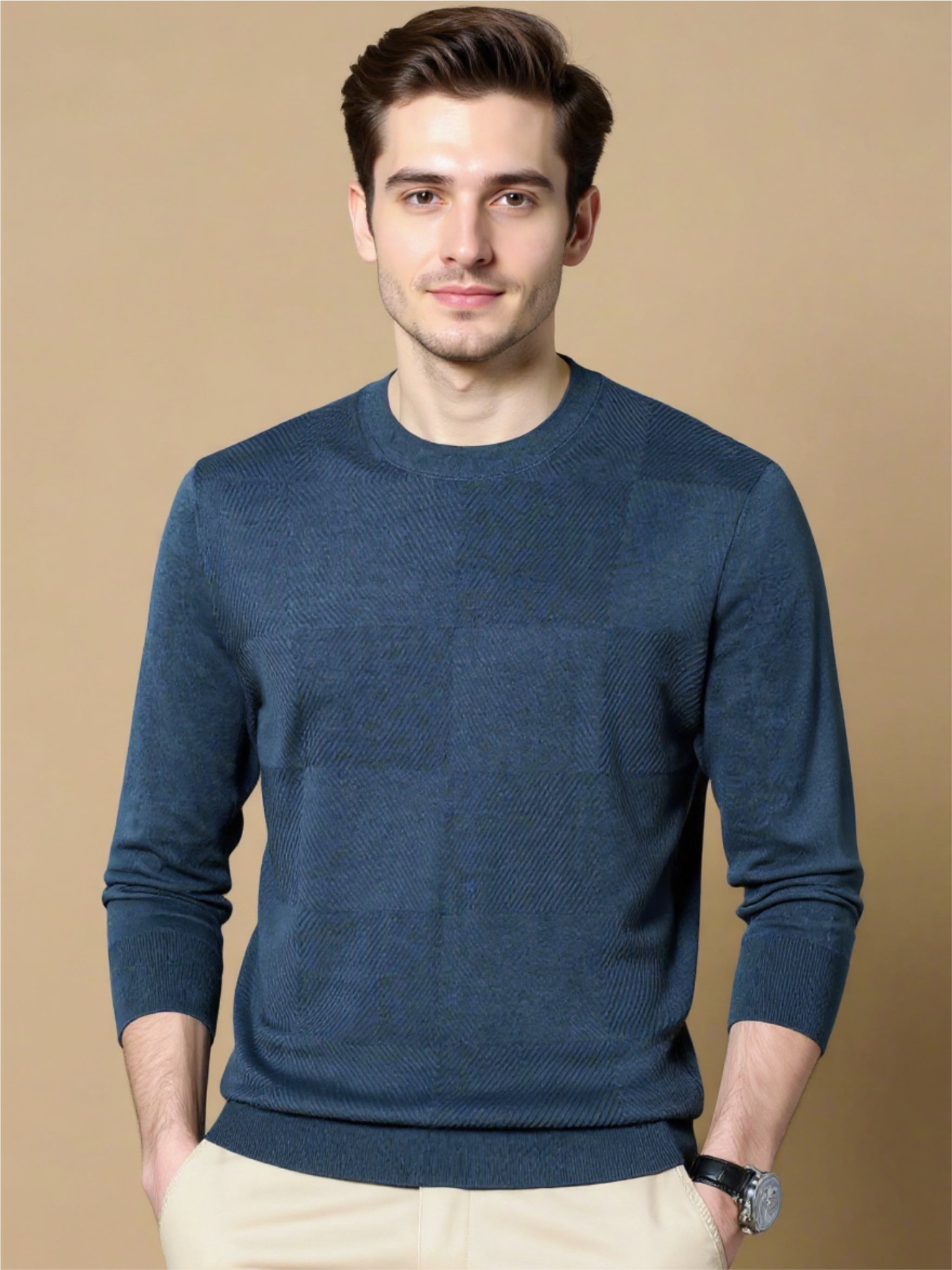 Round Neck Long Sleeve Sweater
