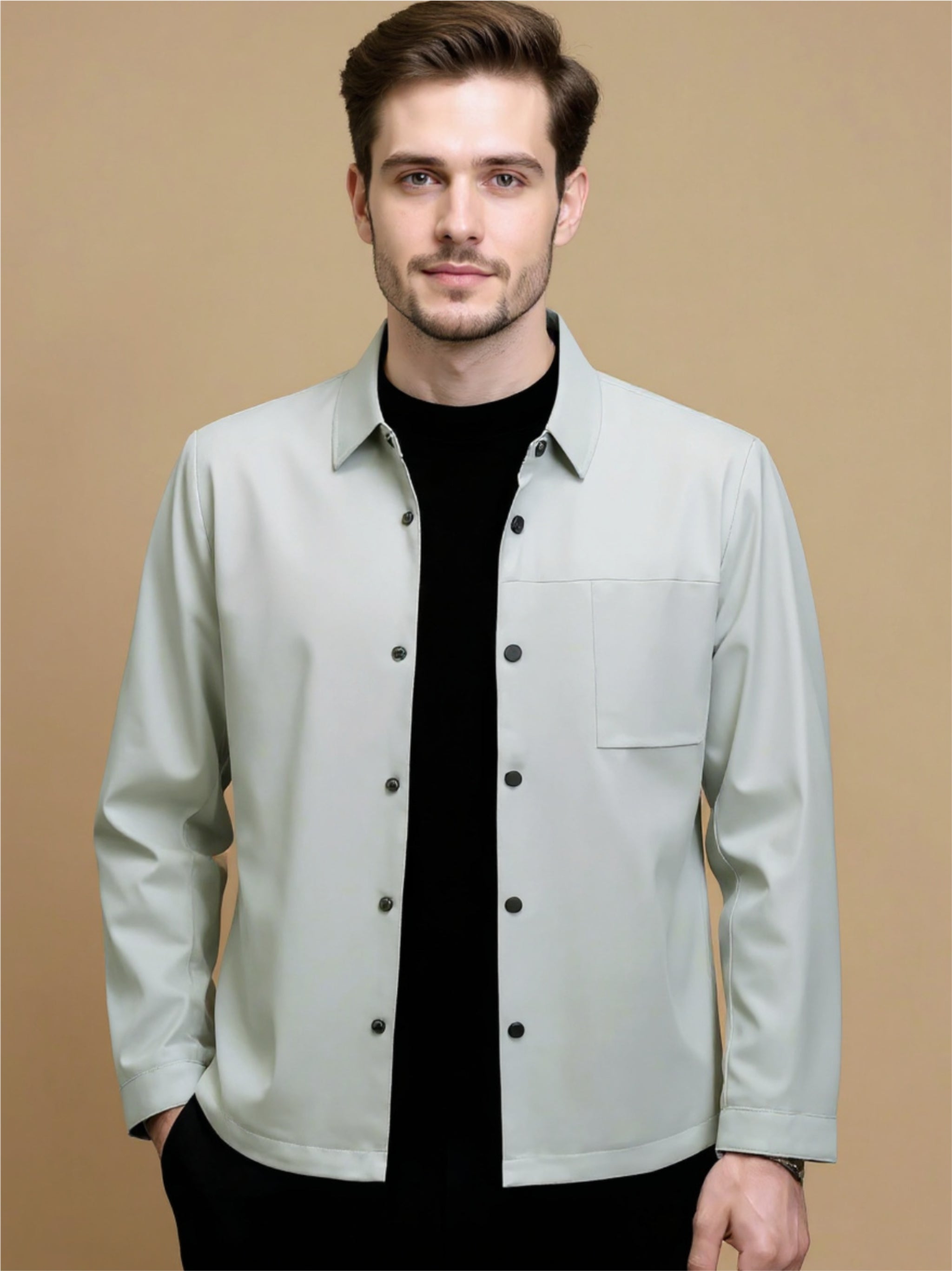 Button Up Long Sleeve Jacket