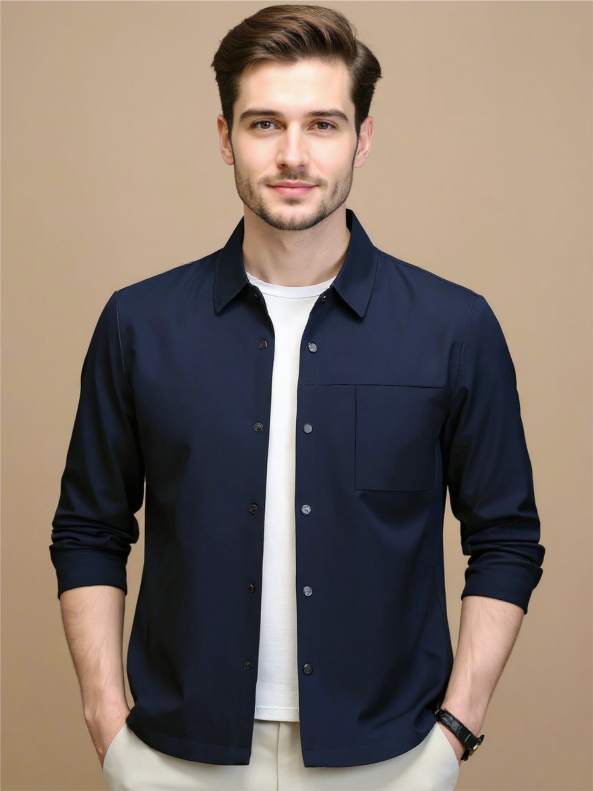 Button Up Long Sleeve Jacket